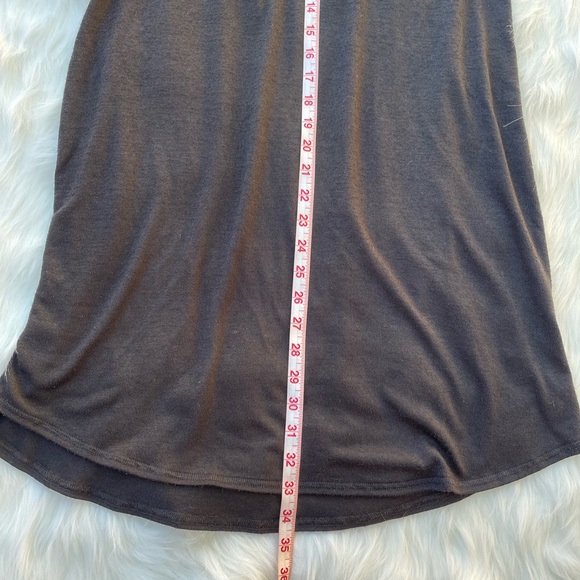 Catherine Malandrino Medium Short Sleeve Knit Black Midi Dress Relaxed Fit - Picture 7 of 10